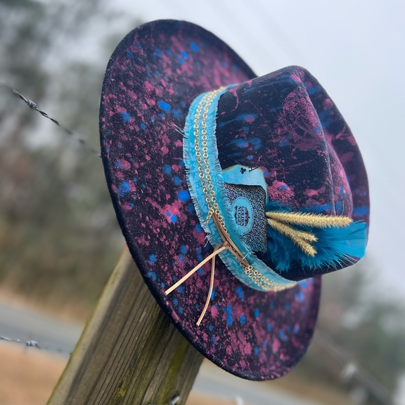 Custom hat, splash paint with black base main image 6